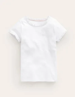 T-shirt côtelé à manches courtes