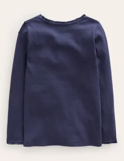 T-shirt côtelé à manches longues