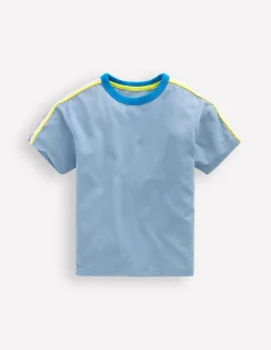 T-shirt décontracté à bande arc-en-ciel