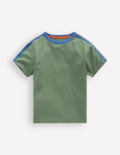 T-shirt décontracté à bande arc-en-ciel