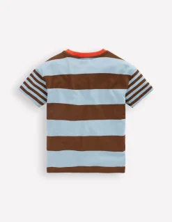 T-shirt décontracté à motif pêle-mêle