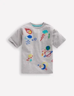 T-shirt décontracté brodé