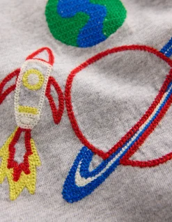 T-shirt décontracté brodé