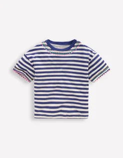 T-shirt décontracté brodé