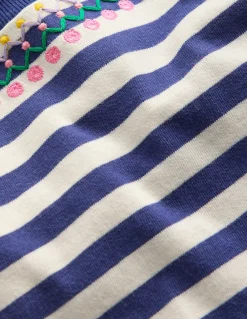 T-shirt décontracté brodé