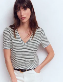 T-shirt flammé Sophie à col V