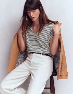 T-shirt flammé Sophie à col V