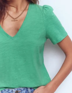 T-shirt flammé Sophie à col V