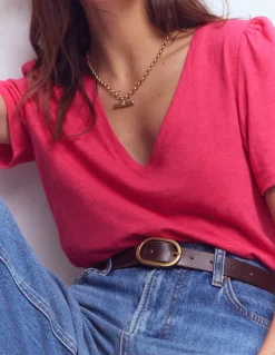 T-shirt flammé Sophie à col V