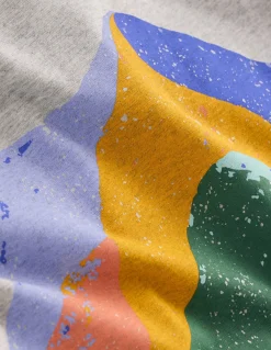 T-shirt graphique délavé