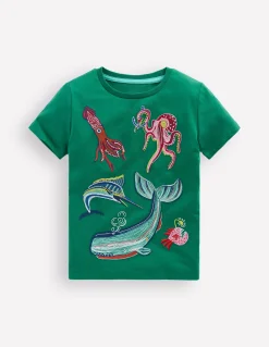 T-shirt phosphorescent à super surpiqûres