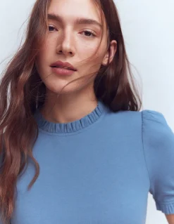 T-shirt volanté ultra-doux