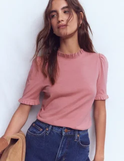 T-shirt volanté ultra-doux