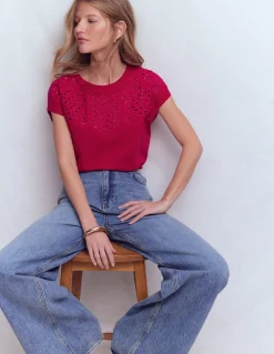 T-shirt Willow à broderie anglaise