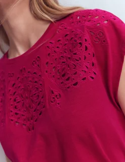 T-shirt Willow à broderie anglaise