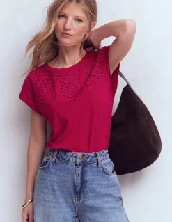 T-shirt Willow à broderie anglaise