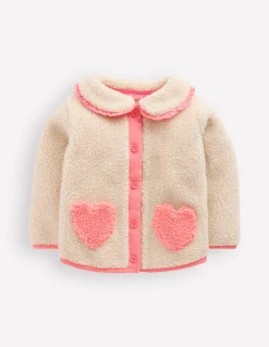 Veste à col en borg fille