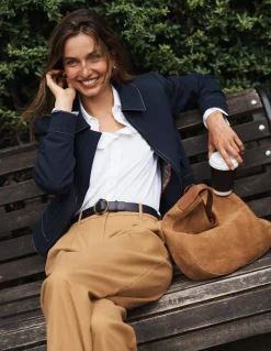 Veste avec poches plaquées zippées