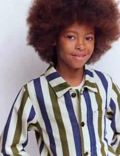 Veste style vêtement de travail en toile