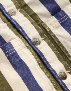 Veste style vêtement de travail en toile