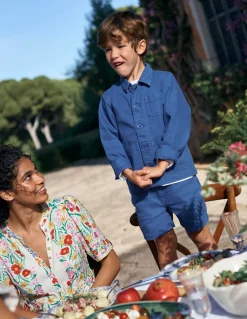 Veste style vêtement de travail en toile