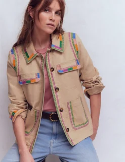 Veste utilitaire brodée