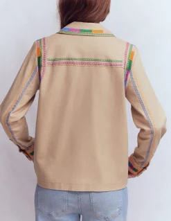 Veste utilitaire brodée