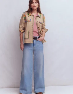 Veste utilitaire brodée