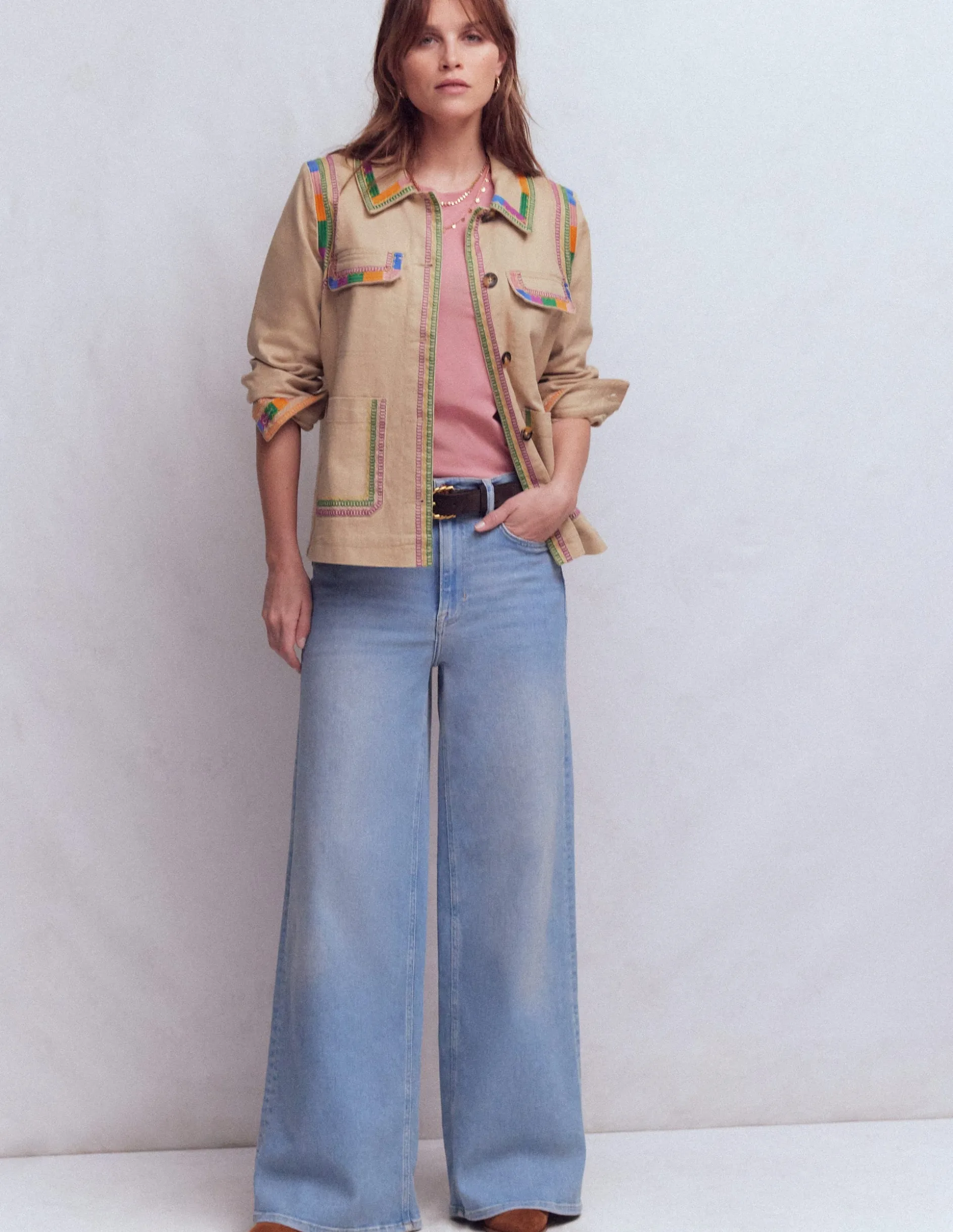 Veste utilitaire brodée