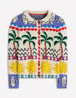 Veste-chemise en maille jacquard